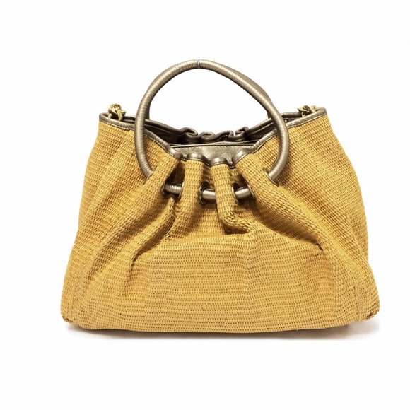 Michael by Michael Kors Natural Straw Satchel Bag - Picture 10 of 10